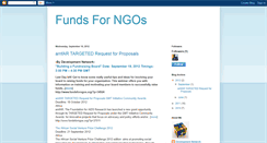 Desktop Screenshot of funds4ngos.blogspot.com