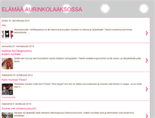 Tablet Screenshot of elamaaaurinkolaaksossa.blogspot.com