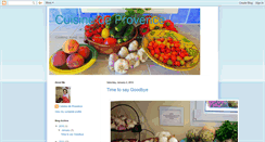 Desktop Screenshot of cuisinedeprovence.blogspot.com