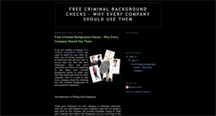 Desktop Screenshot of freebackgroundchecknow.blogspot.com