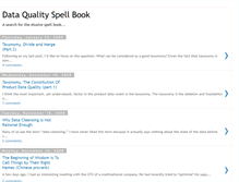 Tablet Screenshot of data-quality-spell-book.blogspot.com