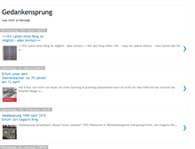 Tablet Screenshot of gedanken-sprung.blogspot.com