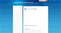 Desktop Screenshot of guitarlovesongs.blogspot.com