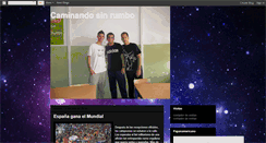 Desktop Screenshot of caminandosinrumboyo.blogspot.com