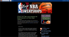 Desktop Screenshot of nbasweatshops.blogspot.com
