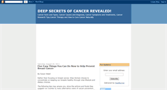 Desktop Screenshot of cancersafetips.blogspot.com