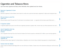 Tablet Screenshot of cigarettenews.blogspot.com