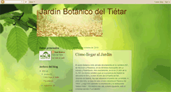 Desktop Screenshot of jardinbotanicotietar.blogspot.com