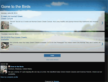 Tablet Screenshot of gone-to-the-birds.blogspot.com