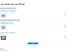 Tablet Screenshot of losamosdelaspistas.blogspot.com