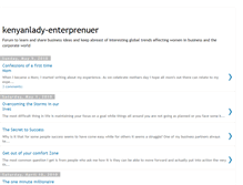 Tablet Screenshot of kenyanlady-enterprenuer.blogspot.com