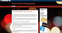 Desktop Screenshot of bodybuilding-007.blogspot.com