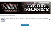 Tablet Screenshot of newvegasdeadmoney.blogspot.com