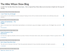 Tablet Screenshot of mikewilsonshow.blogspot.com