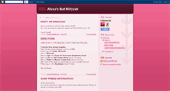 Desktop Screenshot of alexasbatmitzvah.blogspot.com