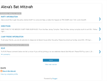 Tablet Screenshot of alexasbatmitzvah.blogspot.com