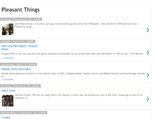Tablet Screenshot of pleasant-things.blogspot.com