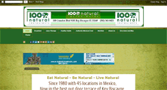 Desktop Screenshot of 100naturalrestaurant.blogspot.com