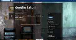 Desktop Screenshot of deeshu-tatum.blogspot.com
