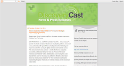 Desktop Screenshot of discoverycastnews.blogspot.com