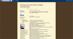 Desktop Screenshot of cosmicorchestra.blogspot.com