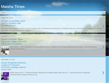 Tablet Screenshot of maishatimes.blogspot.com