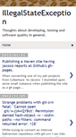 Mobile Screenshot of illegalstateexception.blogspot.com