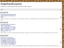 Tablet Screenshot of illegalstateexception.blogspot.com