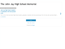 Tablet Screenshot of johnjaymemorial.blogspot.com