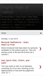 Mobile Screenshot of mightymanofvalour.blogspot.com