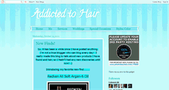 Desktop Screenshot of addictedtohair.blogspot.com