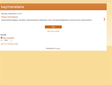 Tablet Screenshot of kaymarielane.blogspot.com