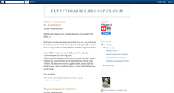 Desktop Screenshot of fluffydiaries.blogspot.com