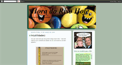 Desktop Screenshot of horadorisohoje.blogspot.com