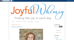 Desktop Screenshot of joyfulwhimsy.blogspot.com