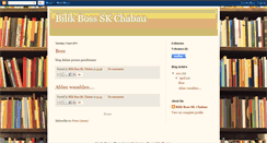 Desktop Screenshot of bilikboss-skchabau.blogspot.com