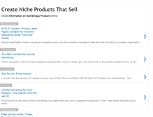 Tablet Screenshot of profitable-niche-product.blogspot.com