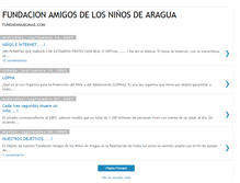 Tablet Screenshot of fundaciondelosninosdearagua.blogspot.com