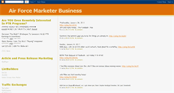 Desktop Screenshot of airforcemarketer.blogspot.com