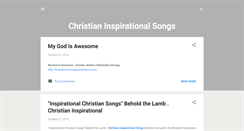 Desktop Screenshot of christianinspirationalsongs.blogspot.com