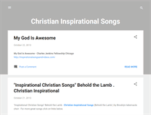 Tablet Screenshot of christianinspirationalsongs.blogspot.com