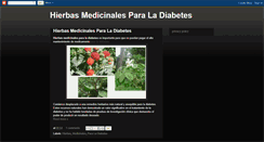 Desktop Screenshot of hierbasmedicinalesparaladiabetes.blogspot.com