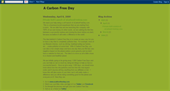 Desktop Screenshot of acarbonfreeday.blogspot.com