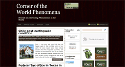 Desktop Screenshot of corneroftheworldphenomena.blogspot.com