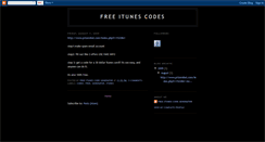 Desktop Screenshot of itunescodesfree.blogspot.com