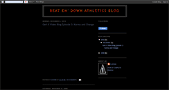 Desktop Screenshot of beatemdownathletics.blogspot.com