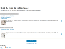 Tablet Screenshot of judeomanie.blogspot.com