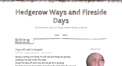Desktop Screenshot of hedgerowfireside.blogspot.com