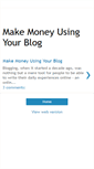 Mobile Screenshot of makemoneyusingyourblog.blogspot.com