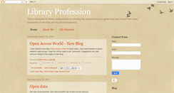 Desktop Screenshot of library-profession.blogspot.com